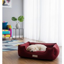 Patitex Özel Seri Kadife Yatak- Kedi Yatak- Köpek Yatak - Lux Yatak- Minderli Yatak - S ve M Beden