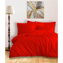 Storemax Hermosa %100 Pamuk Çift Kişilik Nevresim Takımı - Kırmızı