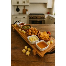 Storemax Ahşap Servis ve Sunum Tahtası, Masif Kuruyemiş ve Meyve Sunum Tahtası, Kahvaltı Sunum Tepsisi - 70 cm