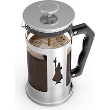 Storemax - Preziosa French Press: Yaklaşık 1l Kapasiteli Kahve Hazırlayıcı - 18/10 Paslanmaz Çelik Gövde - Bulaşık Makinesinde Yıkanabilen Borosilikat Cam Sürahi - Paslanmaz Çelik Filtre Sistemi