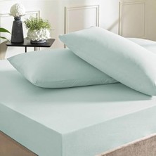 Storemax Basic Düz Pamuk Çarşaf, Mavi, Tek Kişilik