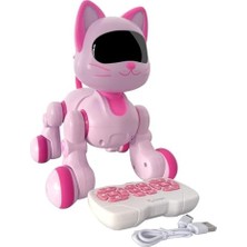 Storemax Oyuncak 30 Fonksiyonlu Uzaktan Kumandalı Şarjlı Sesli Işıklı Dokunma Algılama Programlama Kedi ve Köpek (Kedi)