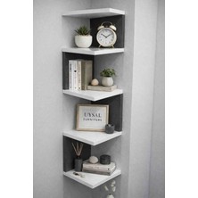 Uysal Furniture Zig Zag Köşe Kitaplik