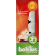 Storemax Tealight, Yumuşak Ateşli, Dumansız, Paketli, Yanma Süresi 4 Saat, Dekoratif Ev Mumları, Beyaz, Doğal Bitki Mumu, Palmiye Yağı Içermez, 10 Adet, Parfümsüz