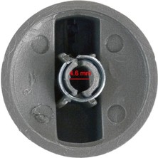 Storemax ve ile Uyumlu Ocak Fırın Düğmesi, 4'lü Set, Gri