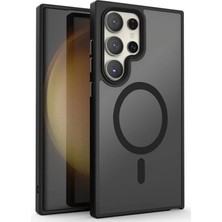 Storemax Galaxy S23 Ultra ile Uyumlu Kılıf Kenarı Renkli Arkası Mat Transparan ile Uyumlu Kamera Çıkıntı 2mm Korumalı New Protectıon Kılıf