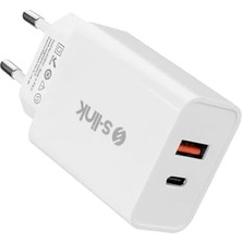 Storemax SL-EC60 20W Pd3.0/ Charge Qc3.0 Type Usb-C +Usb A Hızlı Beyaz Ev Şarj Adaptör