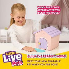 Storemax Live Pets My Puppy's Minis - Pink & Purple | Peluş Oyuncak ve Köpek Kulübesi Oyun Seti. Yavru Köpeğinizin Evini Yapın, Yavru Köpeğinize Isim Verin ve Sürpriz! Köpek Görünür! Hangi