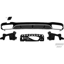 Rose Mercedes W213  Tampon Difüzörü Arka; <o-O> Egz.çıkışlı, Nikelajlı -/////amg- 2016-19 M A2138851801S2