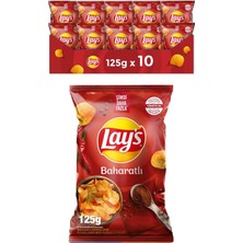 Storemax Lay's Baharatlı Patates Cipsi Süper Boy 125 G x 10 Adet