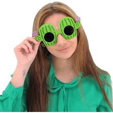 Just Cheap Store Kaktüs Temalı Hawaii Yaz Partisi Gözlüğü