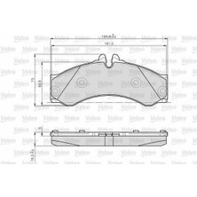 Rose Mercedes SPR904  Fren Balatası Ön/arka - - VAL_873153