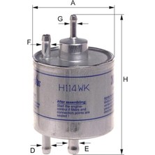 Rose Mercedes W168 M166 Yakıt Filtresi - - - HNG_H114WK