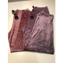 Lady Queen Fransız Kadife Pijama Altı 2'li