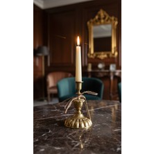 Montdekor El Yapımı Bronz Mumluk (10x10x20 cm)