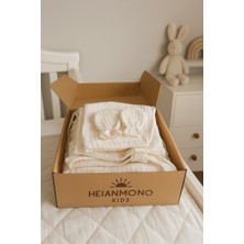 Heianmono 4 Kat Müslin % 100 Pamuk Yeni Doğan 10'lu Bebek Seti (Kız Bebek-Unisex)