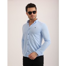 Citra Likralı Dabıl Kumaş Rahat Kesim Günlük Erkek Gömlek