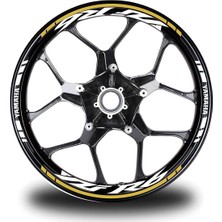 Koyu Sarı Yamaha R6 Jant Sticker Etiket