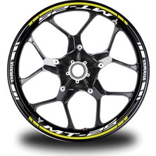 Neon Sarı Yamaha mt 25 Takım Jant Sticker Etiket