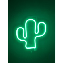 Home Dgrk Kaktüs LED Neon Dekoratif Işık Mdf