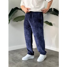 Erkek Baggy Pileli Fitilli Kadife Kumaş Pantalon K2051KP