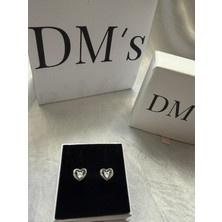 DMs Silver Kalpteki Asılı Çivi Gümüş Küpe