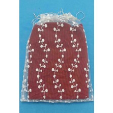 Fnt Desenli Tül Kese 24*31 cm Ebatında 12 Adettir Hediyelik Bohçalık Çeyizlik