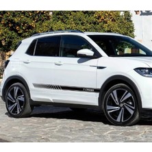 Volkswagen T-Cross Yan Kapı Sticker Etiket Modeli