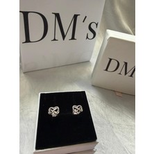 DMs Silver Sonsuz Çivili Gümüş Küpe