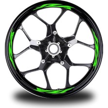 Neon Sarı Yamaha Takım Jant Sticker Etiket