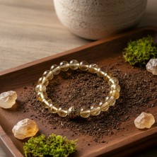 Aytens Takı Orijinal Sitrin Doğal Taş Bileklik