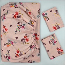 Pınarhome collection %100 Organik Pamuk Kumaş Lastikli Çarşaf+Yastık Kılıfı Köşe Derinliği 28-30 Cmyeni Sezon