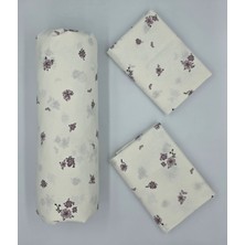 Pınarhome collection %100 Organik Pamuk Kumaş Lastikli Çarşaf+Yastık Kılıfı Köşe Derinliği 28-30 Cmyeni Sezon