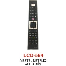 MegaSepet Vestel Netflix Tv Kumandası  - LCD 594