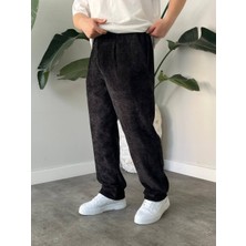 Erkek Baggy Pileli Fitilli Kadife Kumaş Pantalon K2051KP