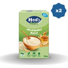 Hero Baby Ek Besin Sütlü Irmikli Ballı 400 gr - (2 Adet)