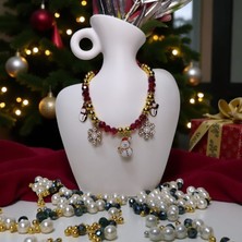 Lady Fify Kedi ve Köpek Için Şık Yeni Yıl / Noel Kolyeleri