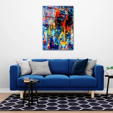 Glassual Art Birbirine Girmiş Renk Tonları Renk Cümbüşü Cam Tablo PCT0413