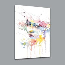 Glassual Art Renkli 2 Kadın Cam Tablo PCT0168