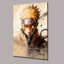 Glassual Art Sarı Naruto Uzumaki Anime Cam Tablo PCT0470