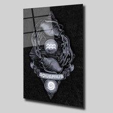 Glassual Art Kova Burçlar Cam Tablo PCT0281