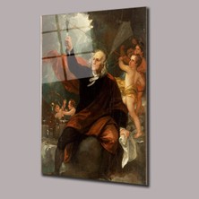 Ampul Içinde Yol Detayı Uzay ve Bilim Cam Tablo PCT0750