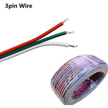 Powerr Led Aydınlatma Pixel Şerit LED Için Uzatma Kablosu 3 Pin 100 Metre