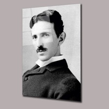 Glassual Art Nikola Tesla Sinema ve Ünlüler Cam Tablo PCT0901