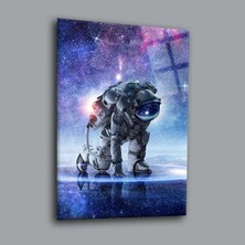 Astronot Uzay ve Bilim Cam Tablo PCT0007