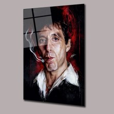 Tony Montana Scarface Sinema ve Ünlüler Cam Tablo PCT0913