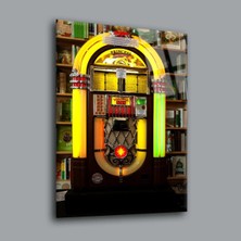 Glassual Art Sarı Tonlarında Princess Yazılı Renk Gümbüşü Cam Tablo PCT0038