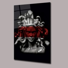Glassual Art Medusa Heykeller Cam Tablo PCT0580