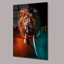 Sweetli Aslan Hayvanlar Alemi Cam Tablo PCT0684