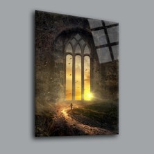 Glassual Art Tarihi Yer Karışık Cam Tablo PCT0042